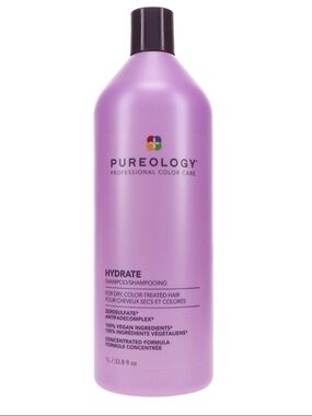 Pureology Hydrate Shampoo Liter For Dry Color Treated Hair 33.8 oz BRAND NEW!